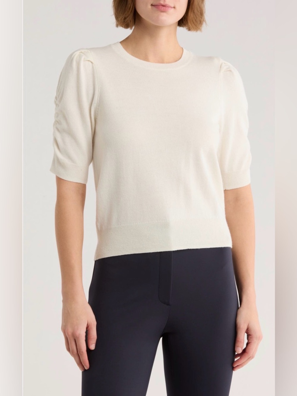 Frame Frankie Puff Short Sleeve Sweater Large NEW